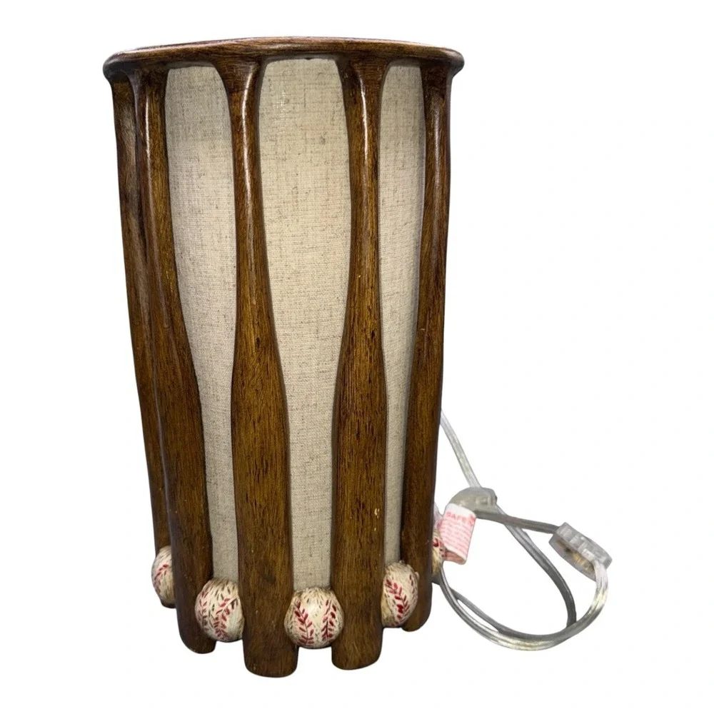 At Home Baseball Bat Table Lamp - Picture 2 of 8